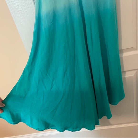 Beautiful long ombré linen style summer dress - Picture 6 of 10